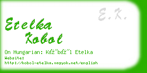 etelka kobol business card